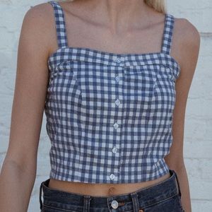 Brandy Melville striped button up Astrid tank